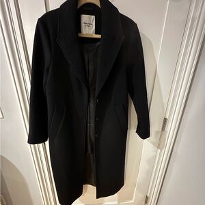 Abercrombie & Fitch Black Wool Coat